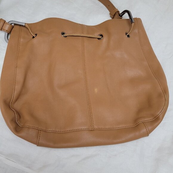 Worthington Cowhide Leather Purse Bag Handbag adj Classic Bohemian Western Vtg - Picture 3 of 10